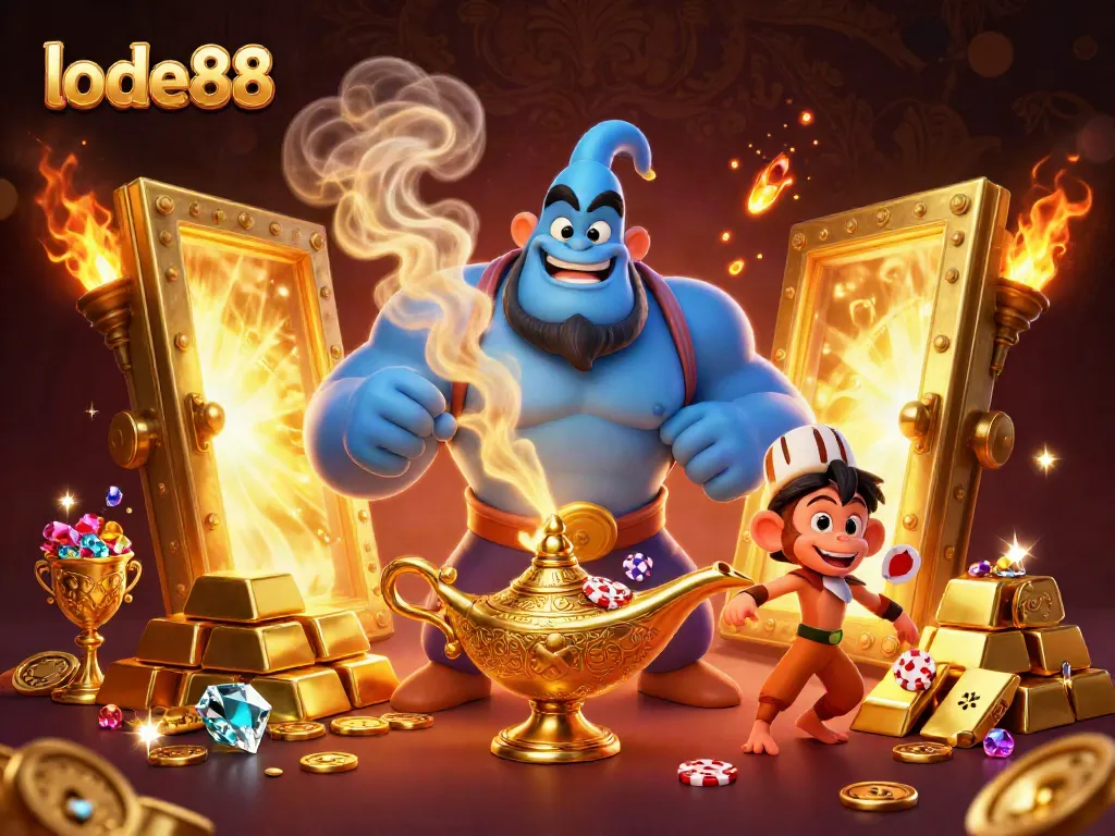 Experience vibrant gaming moments with lode88's bustling casino atmosphere.