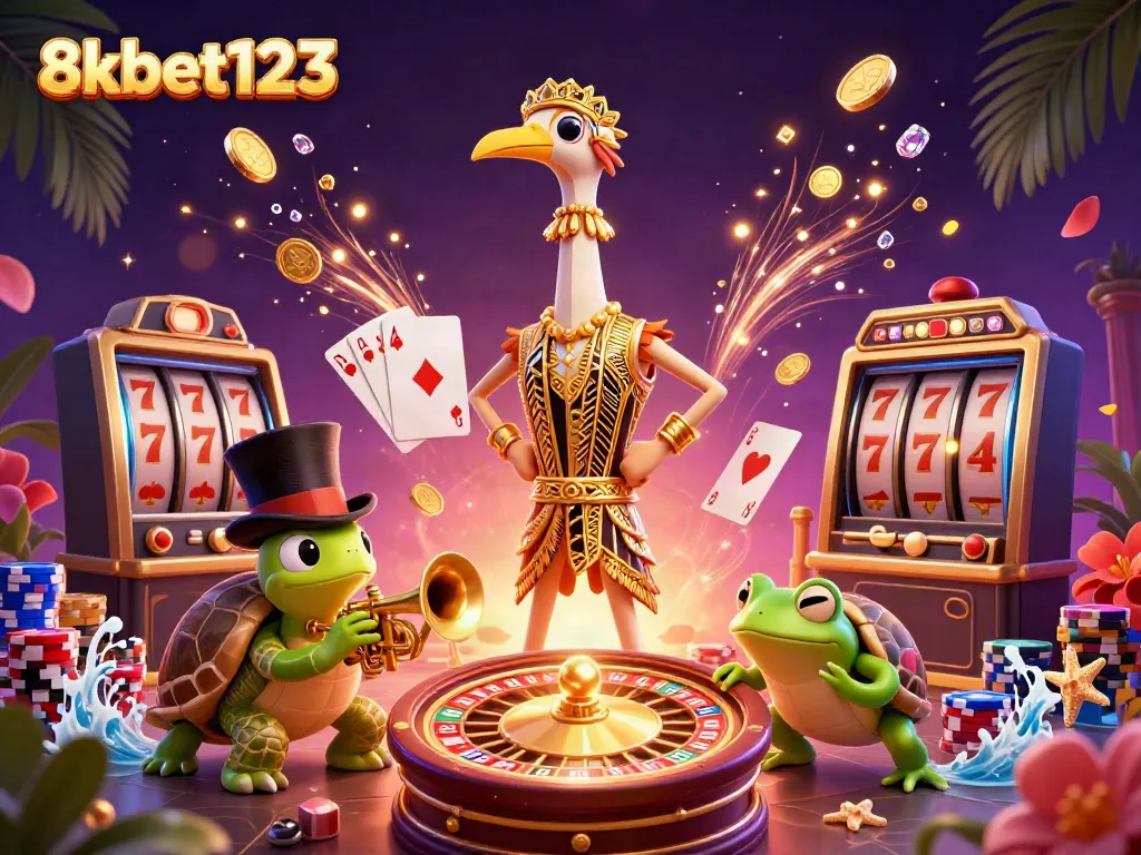 Engage with the vibrant 8xbet123 casino scene filled with winning symbols and dynamic energy