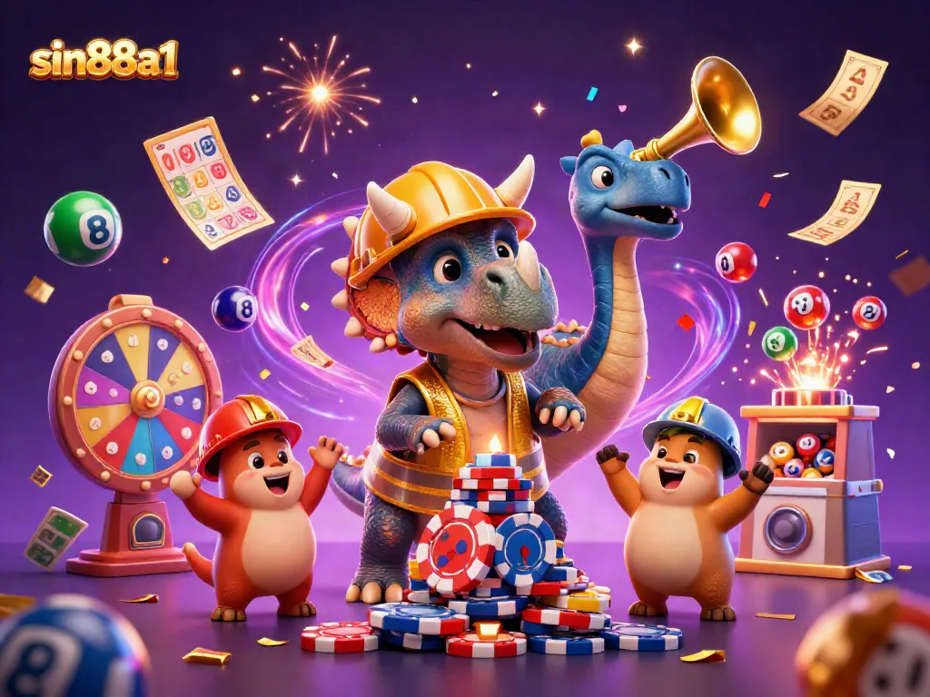 Experience sin88a1 with a dynamic casino celebration featuring exciting game elements.