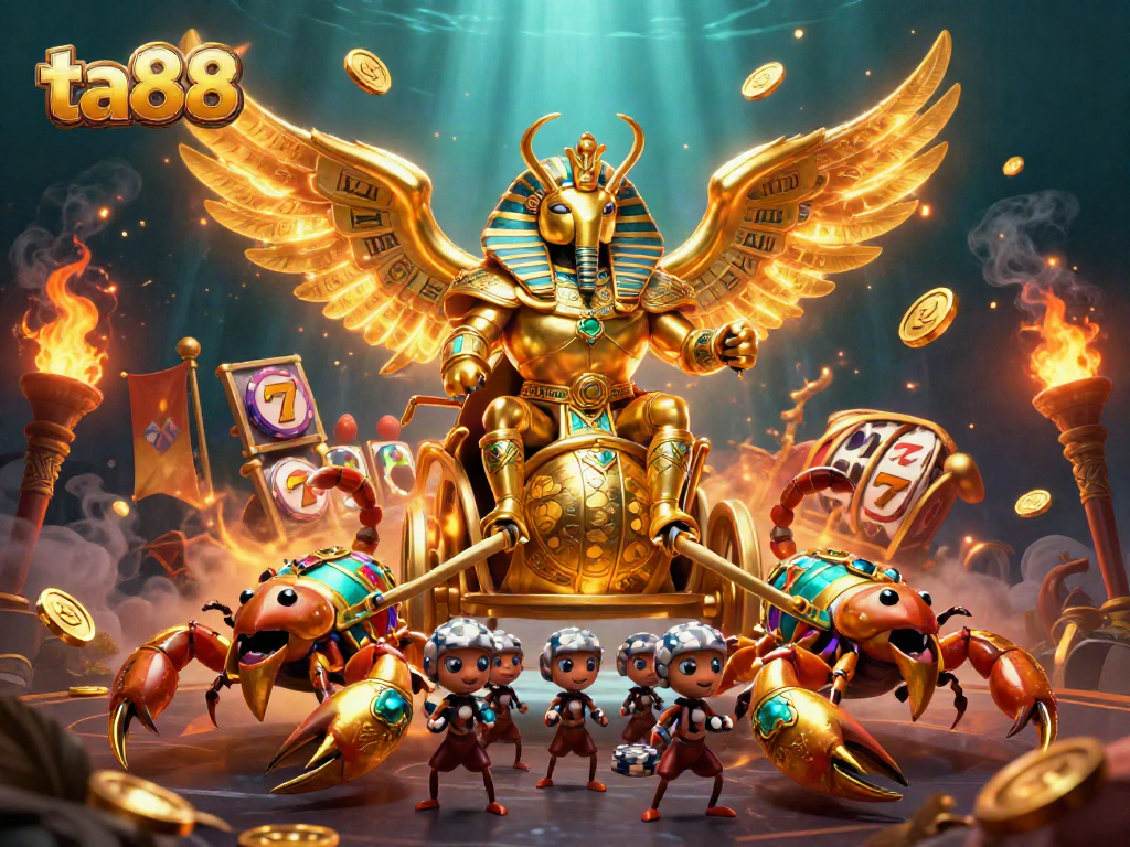 Experience the thrill of ta88 with a stunning 3D scene featuring engaging online gaming elements.