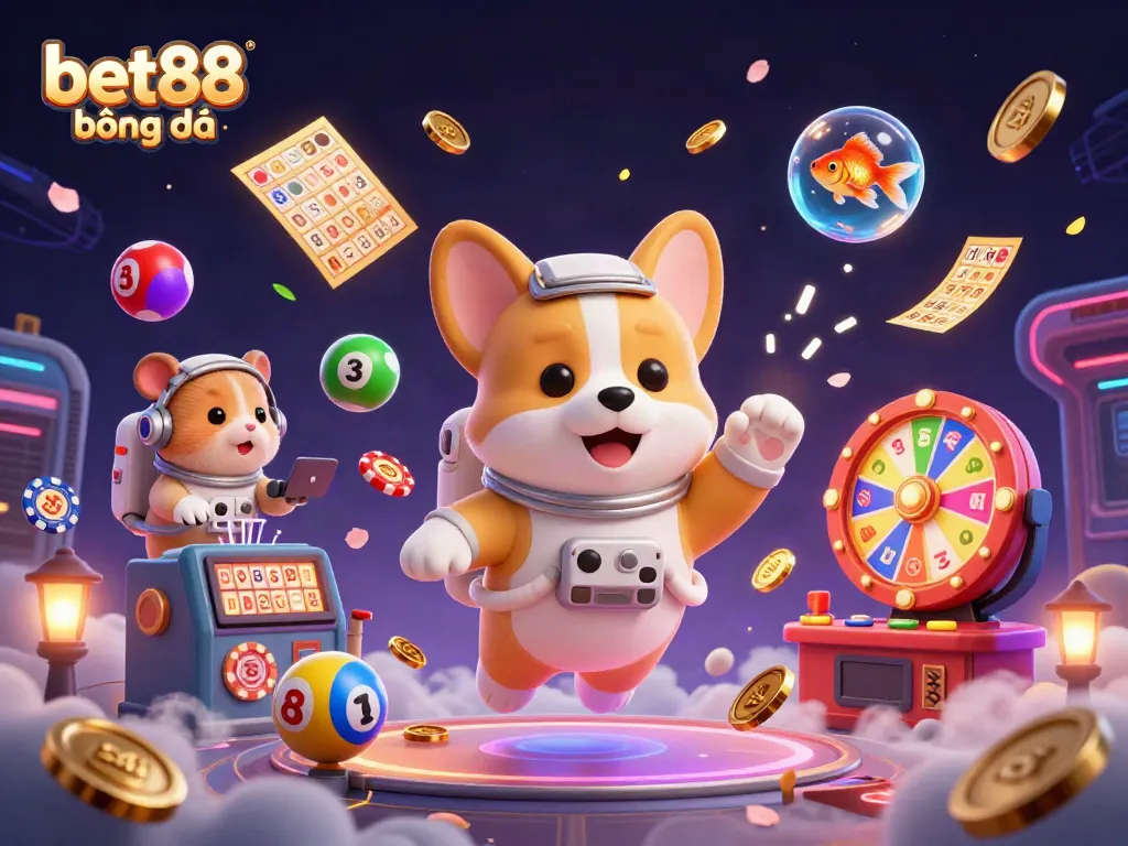 Experience the excitement of betting with bet88 bóng đá in a vibrant 3D casino scene.