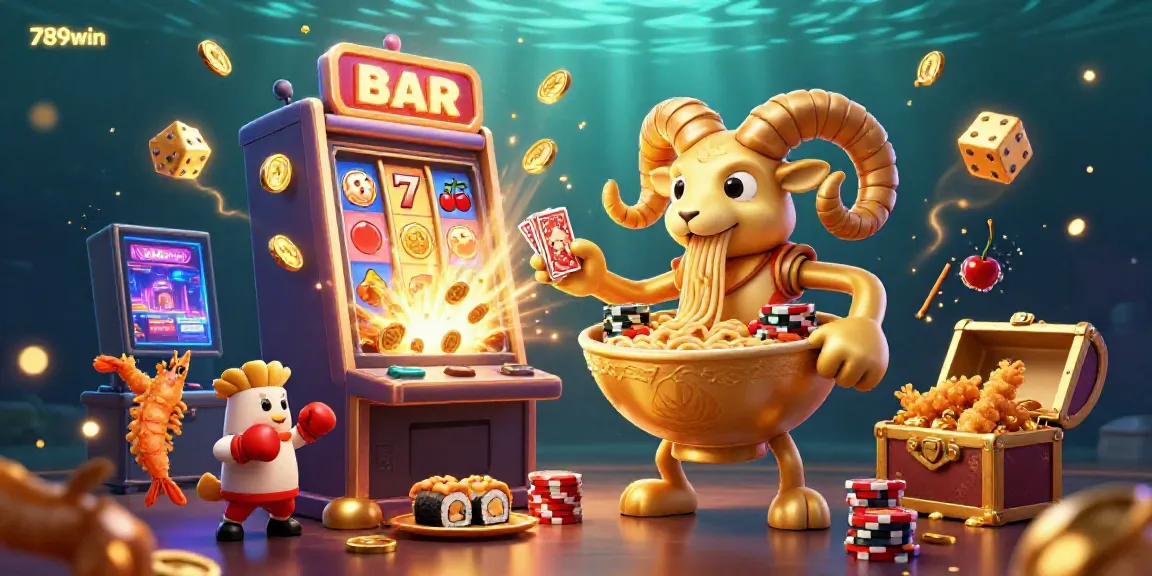 Experience the thrilling world of 789win with colorful illustrations of casino action and winning moments.