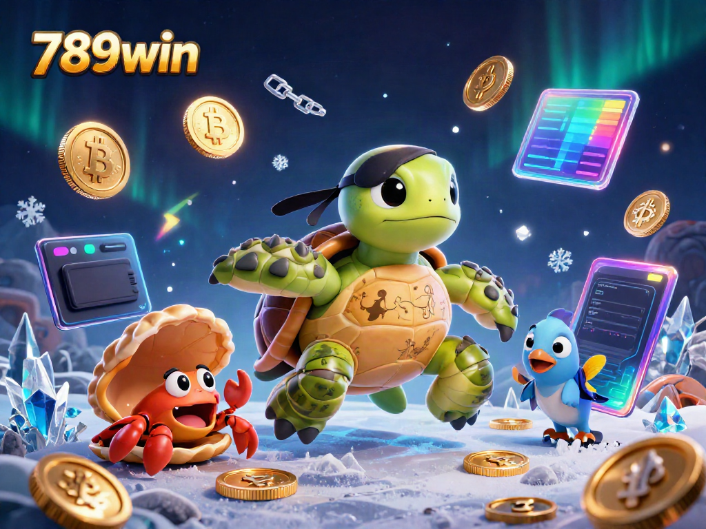Join the action at 789win with a fun-filled adventure featuring a pirate turtle and treasures.