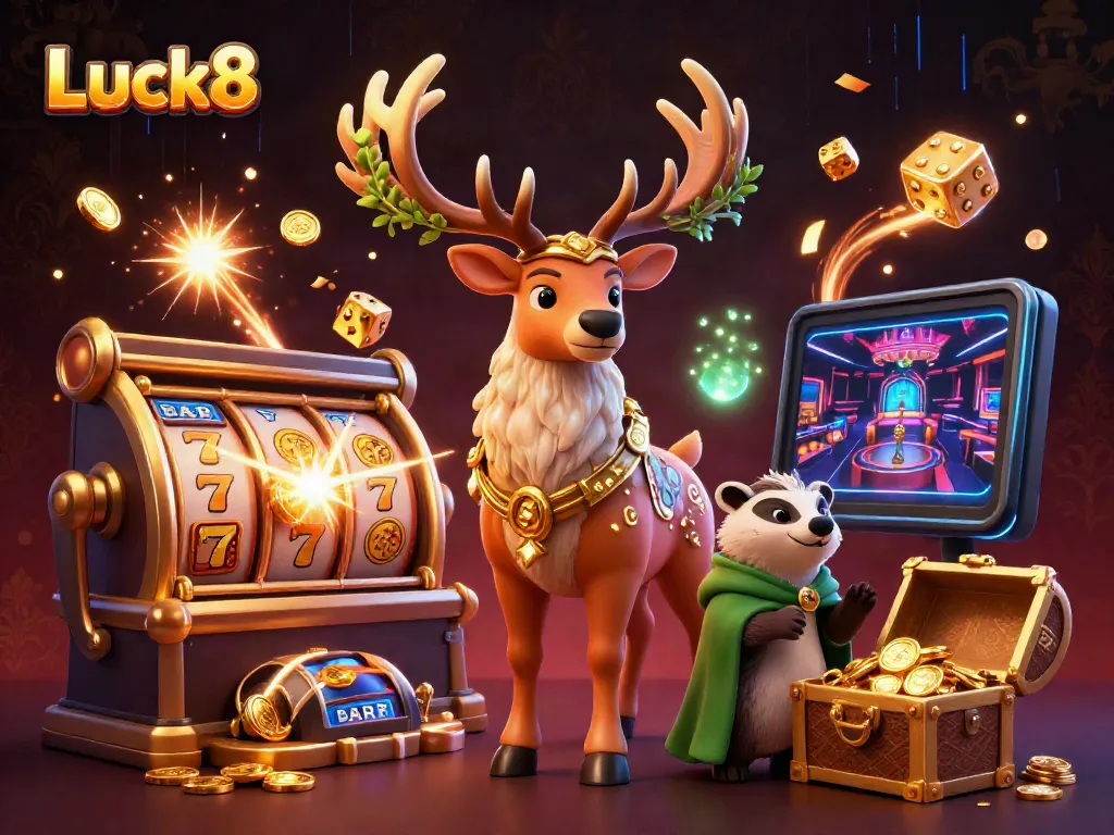 Experience the excitement at Luck8 with vibrant jackpots and charming characters.