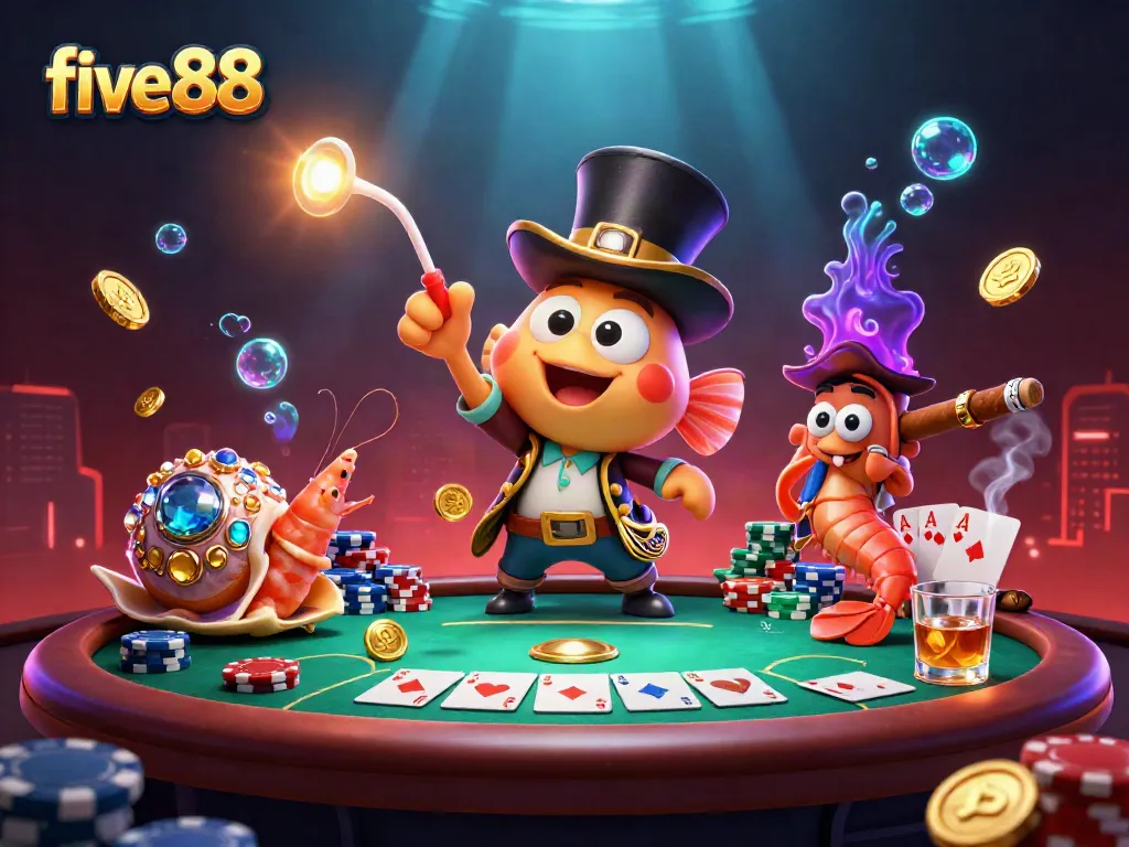 Engage in thrilling gameplay with five88’s vibrant 3D casino scene full of adventure and excitement.