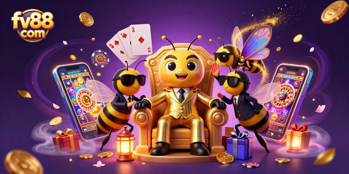 Engage with exciting gambling action at fv88 com with a vibrant slot game scene filled with animated characters.