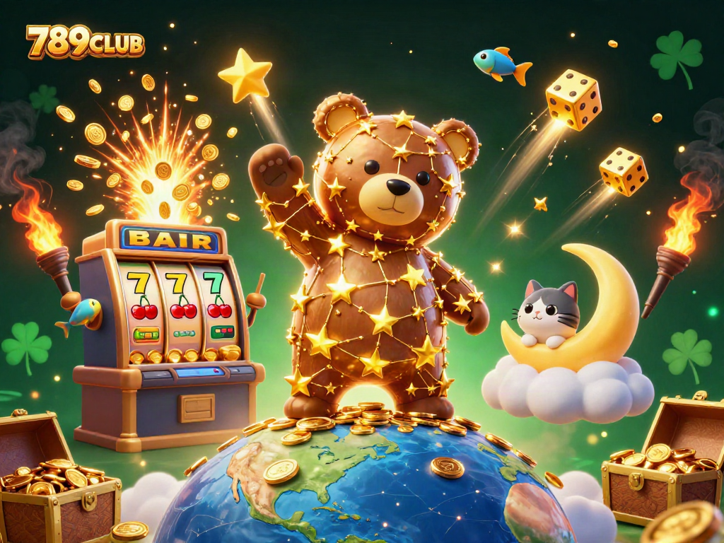 Experience thrilling action at 789CLUB with vibrant slots and bursts of casino excitement.