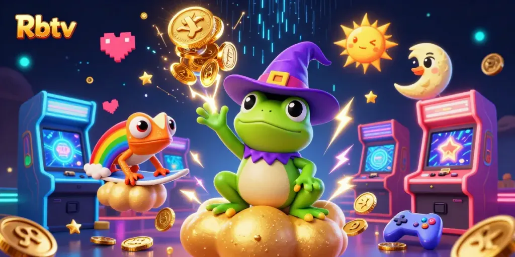 Menangkan permainan di Rbtv dengan koin emas dari badai si katak penyihir.