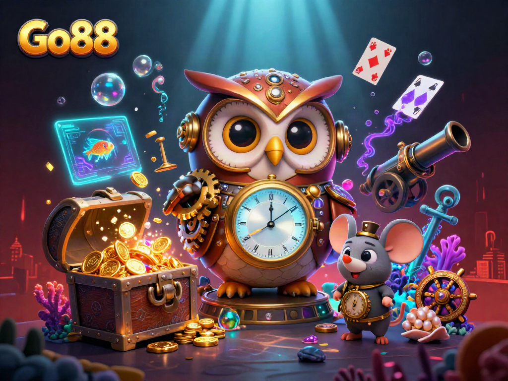 Engage with Go88's vibrant casino world featuring dynamic characters and thrilling gaming elements.