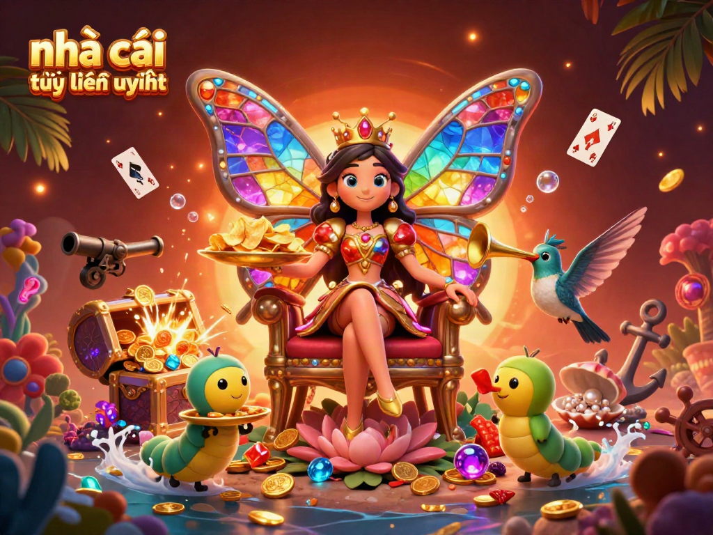 Engage in thrilling experiences at nhà cái trực tuyến uy tín, featuring vibrant characters and dynamic casino elements.