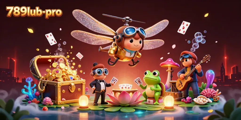 Engage with thrilling memories at 789lub-pro with a lively casino scene featuring interactive characters.