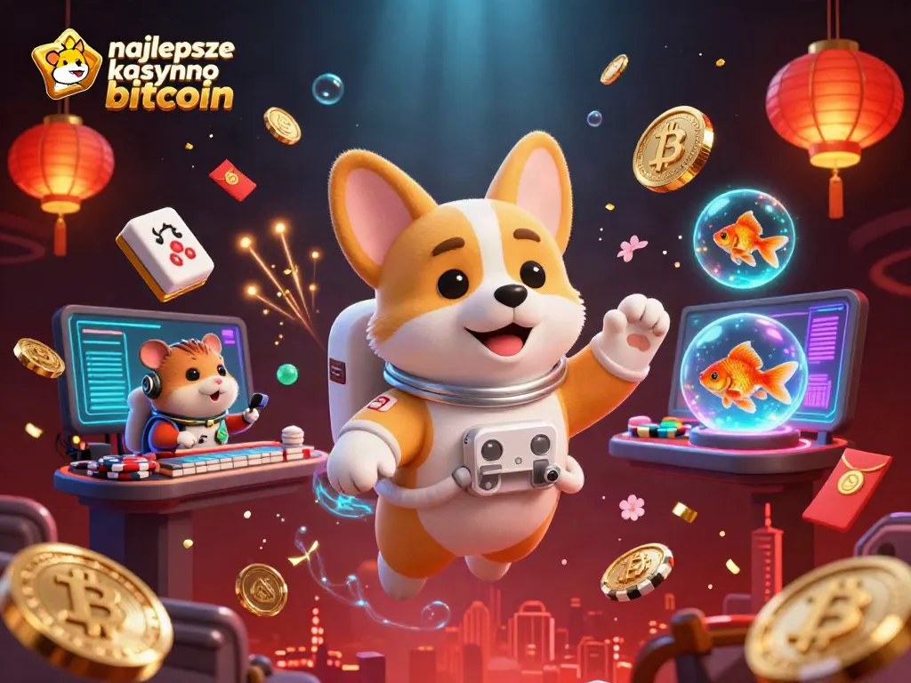 Experience the excitement at najlepsze kasyno bitcoin with our floating 3D casino illustration.