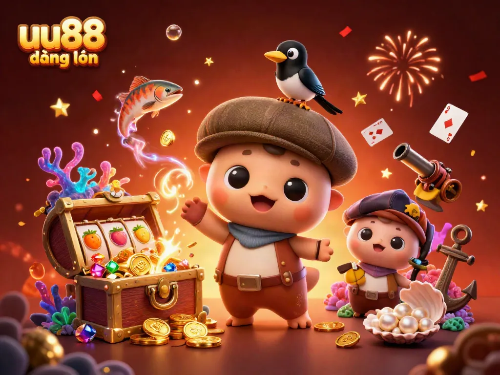 Experience the thrill of uu88 đăng nhập with vibrant casino elements and colorful characters.