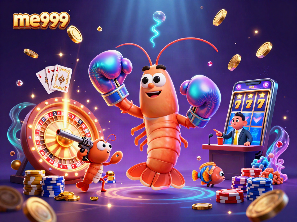 Experience thrilling gameplay with me999 as vibrant characters and casino elements burst in action.