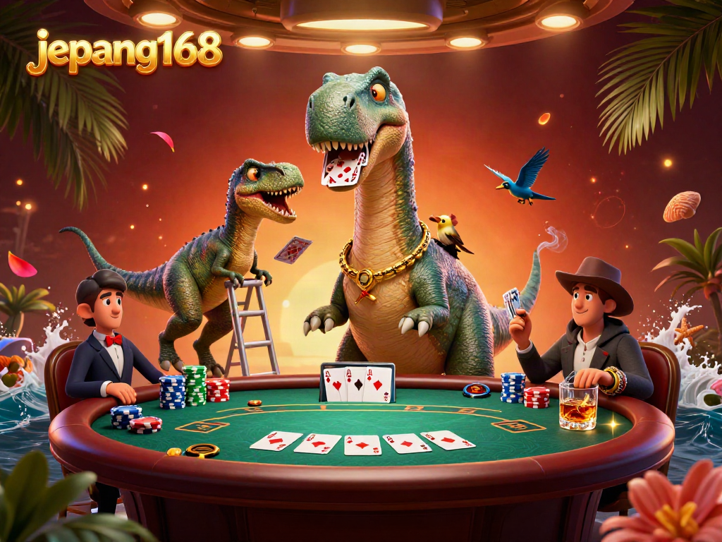 Experience the excitement of gameplay at jepang168 with vibrant casino characters and dynamic poker action.