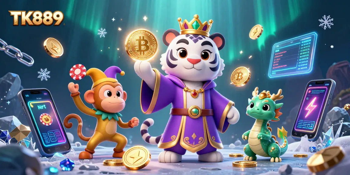 Hit jackpots and win big at TK889's vibrant gaming casino with unique characters and rich atmosphere.