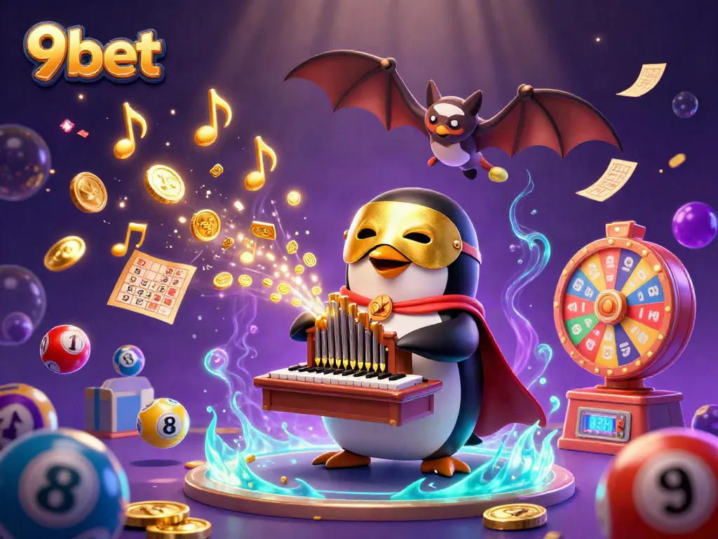 Experience thrilling gameplay with 9bet as you navigate golden coins and lively lottery excitement.