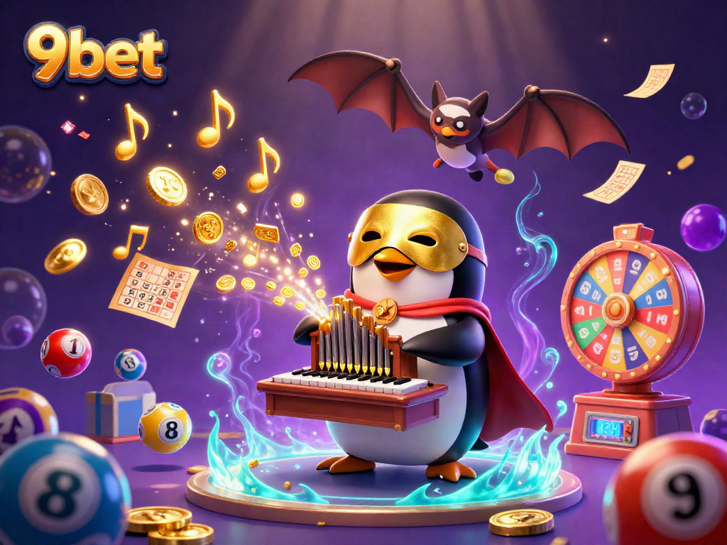 Experience thrilling gameplay with 9bet as you navigate golden coins and lively lottery excitement.