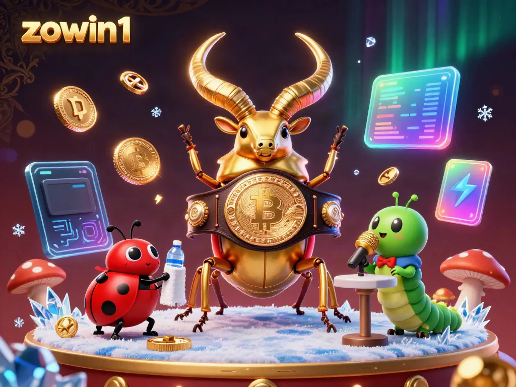 Bet on zowin1 with an epic boxing showdown featuring a golden stag beetle and lively casino elements