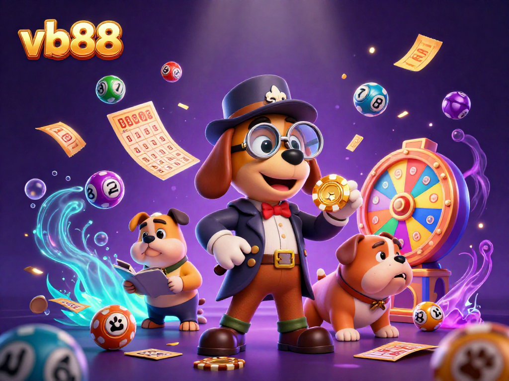 Engage in the exciting world of vb88 as a detective and dog uncover gaming treasures amidst colorful bonuses.