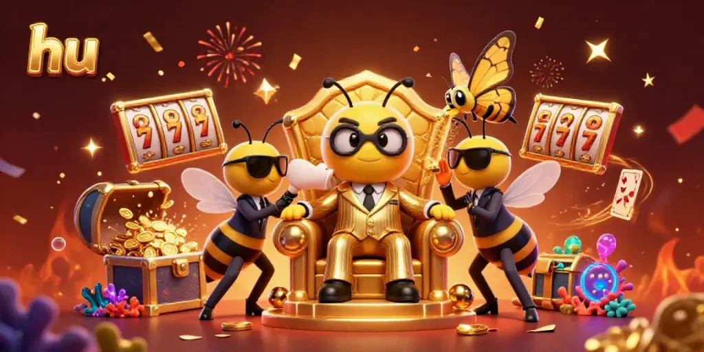 Experience thrilling gameplay with the bumblebee mob boss in a vibrant casino-themed realm hu.