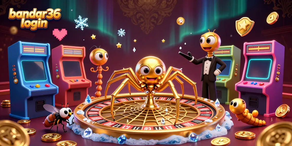 Bermain slot gacor di Bandar36 login dengan web roullete emas dan karakter menarik