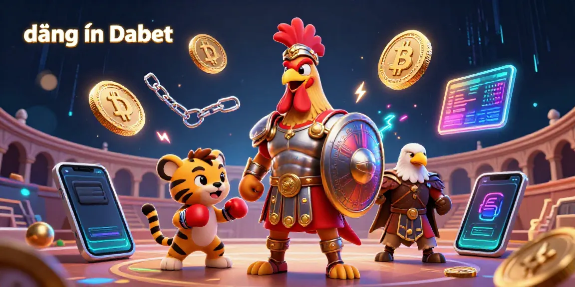 Engage with đăng nhập Dabet seamlessly in a vibrant casino-themed 3D illustration.