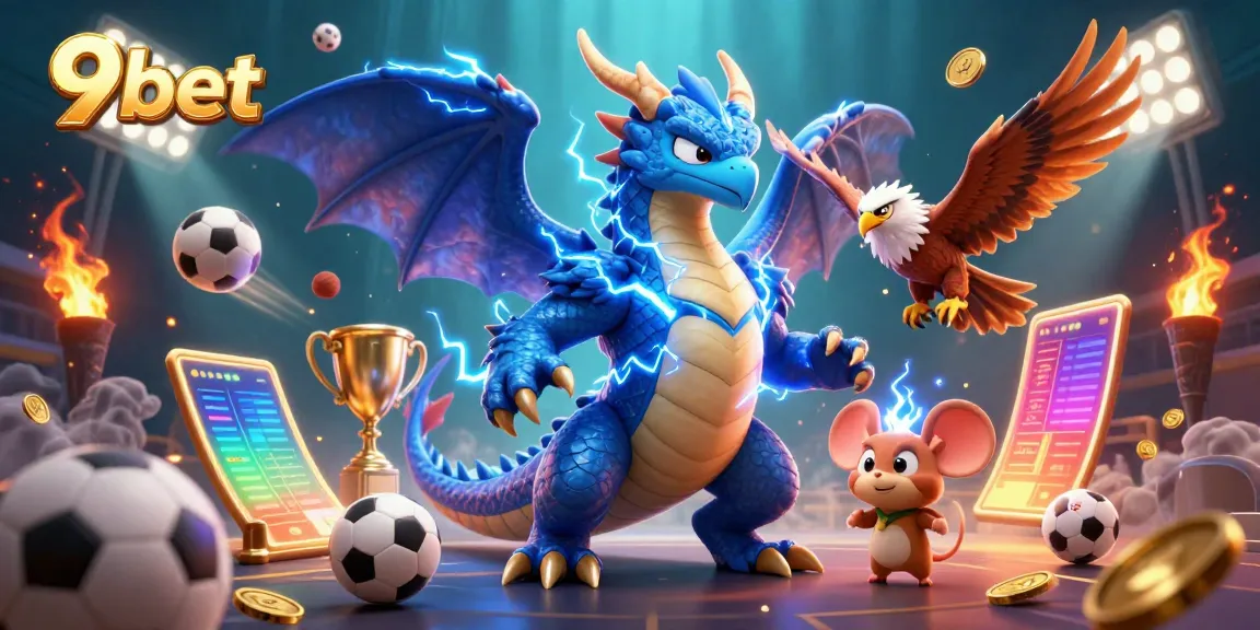 Engage with thrilling sports betting at 9bet with dynamic elements in a vibrant casino setting.