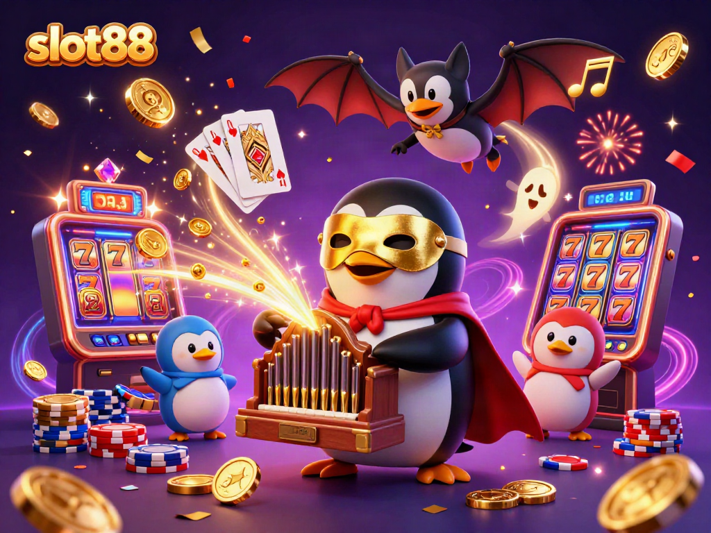 Menangkan jackpot slot88 dengan penguin opera memukau dan organ emas unik